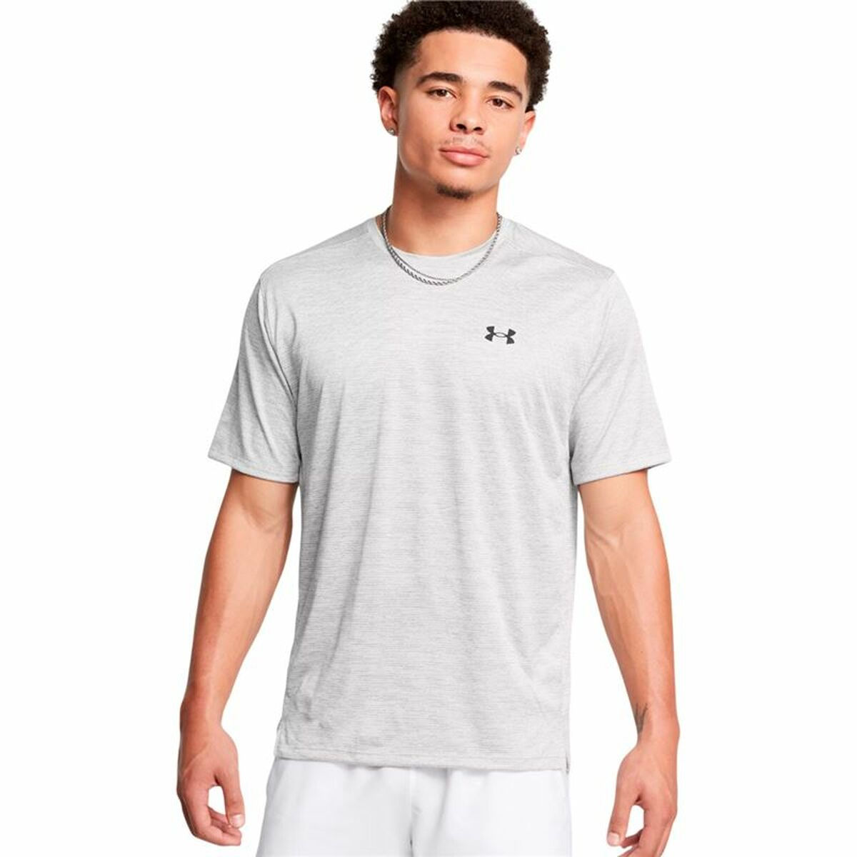 Herren Kurzarm-T-Shirt Under Armour Tech Vent Ss Hellgrau