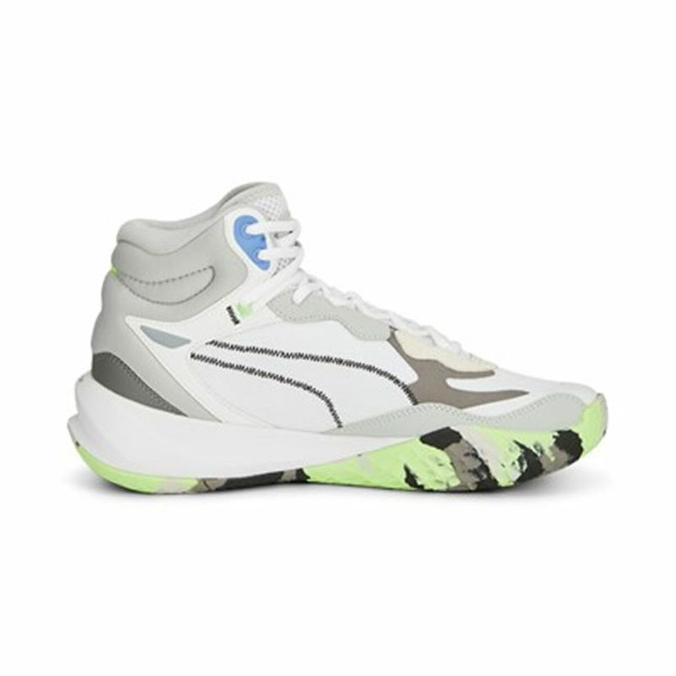 Miniaturbild: Basketballschuhe für Erwachsene Puma Playmaker Pro Mid Weiß