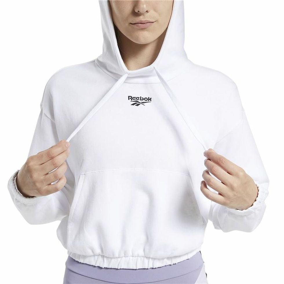 Miniaturbild: Damen Sweater mit Kapuze Reebok Sportswear Cropped Weiß