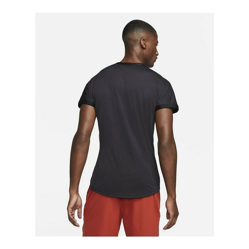 Miniaturbild: Herren Kurzarm-T-Shirt Nike Court Dri-FIT ADV Rafa Schwarz