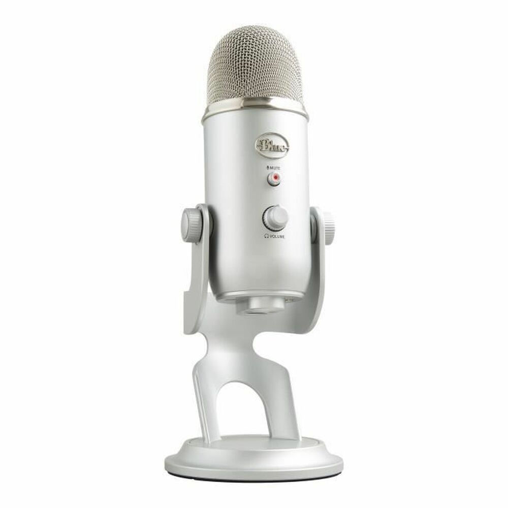 Mikrofon Logitech Blue Yeti USB Mic Schwarz Silberfarben