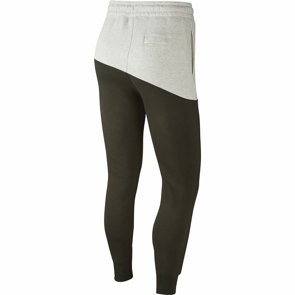 Miniaturbild: Lange Sporthose Nike Swoosh Schwarz Herren Hellgrau