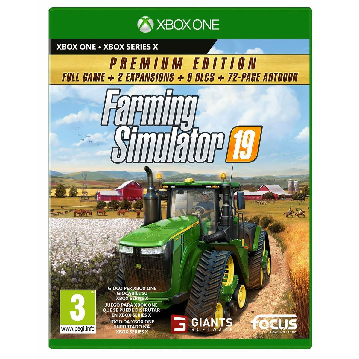 Videospiel Xbox One / Series X KOCH MEDIA Farming Simulator 19: Premium Editi