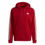 Miniaturbild: Herren Sweater mit Kapuze Adidas Essentials Fleece 3 Stripes Rot