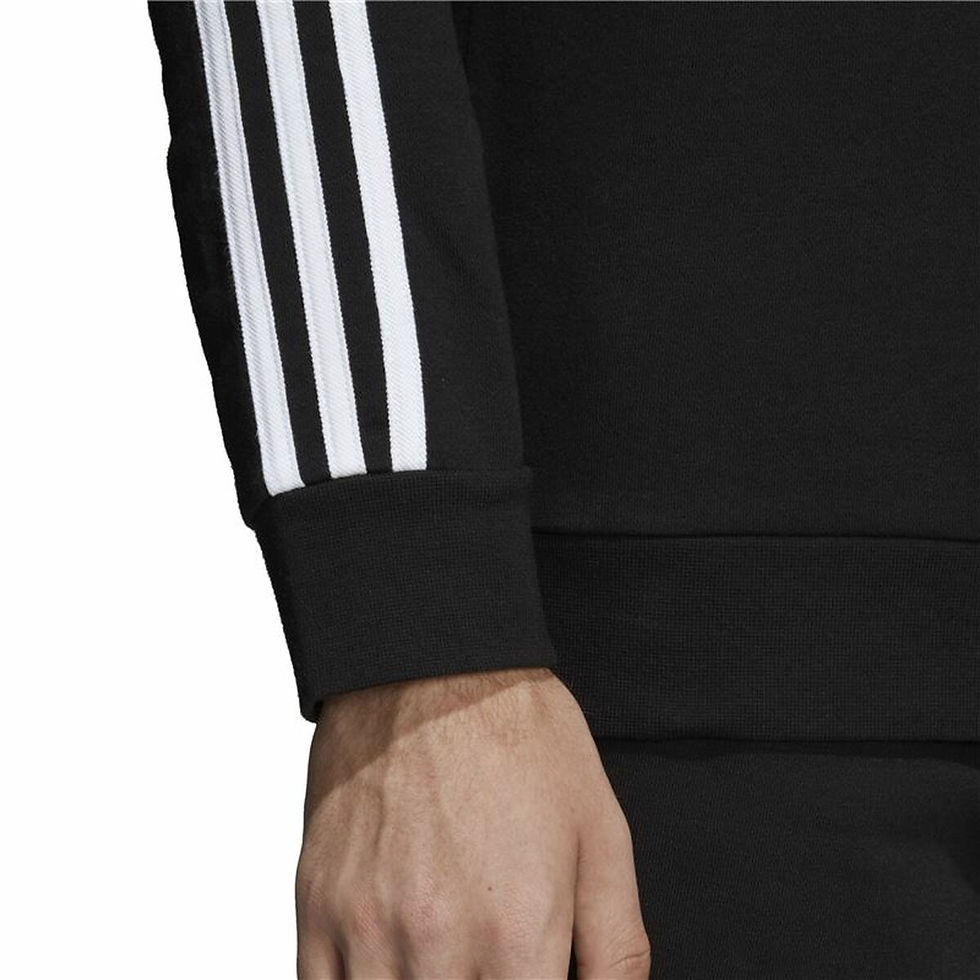 Miniaturbild: Herren Sweater ohne Kapuze Adidas 3 stripes Schwarz