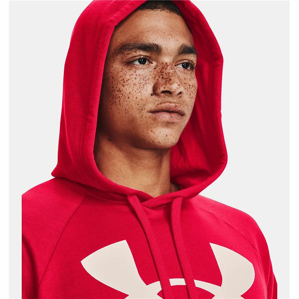 Miniaturbild: Herren Sweater mit Kapuze Under Armour Rival Big Logo Rot