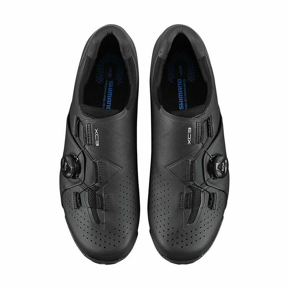Miniaturbild: Radfahren Schuhe Shimano MTB XC300 Schwarz Herren