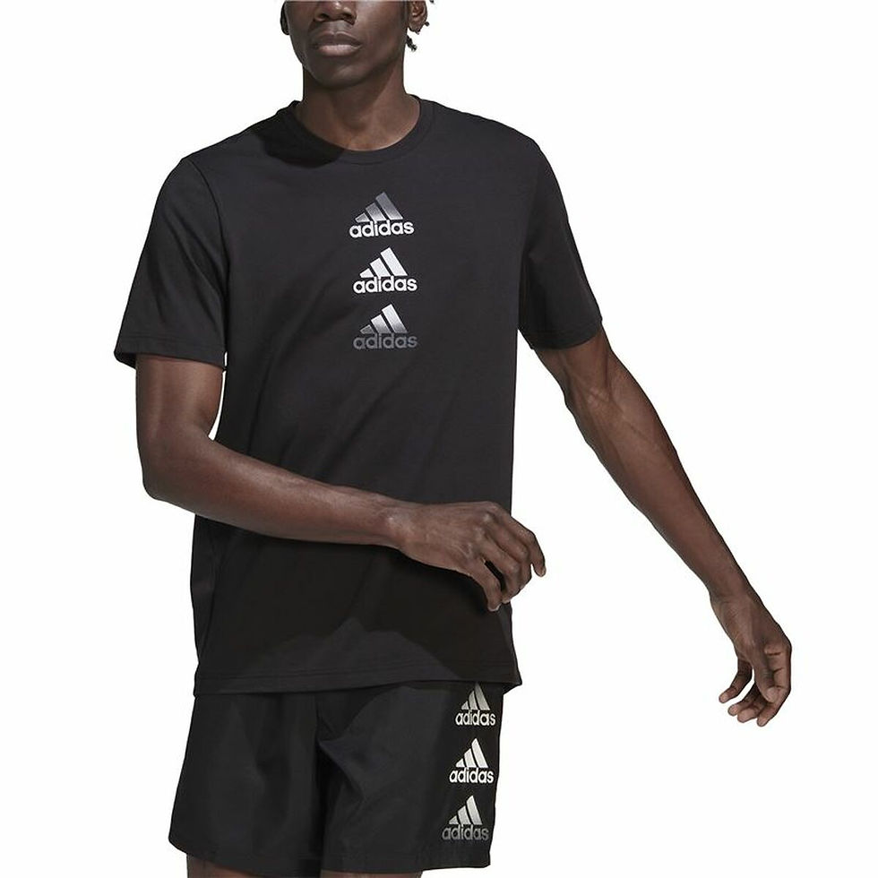 Miniaturbild: Herren Kurzarm-T-Shirt Adidas Designed To Move Logo
