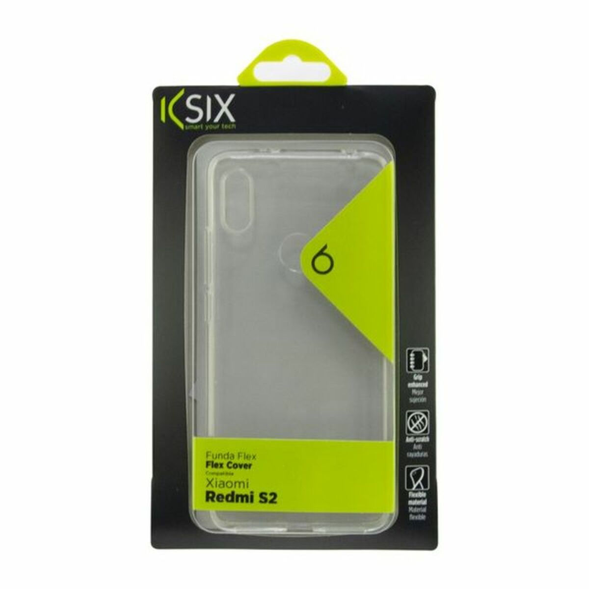 Handyhülle Xiaomi Redmi Note S2 KSIX Flex TPU Durchsichtig