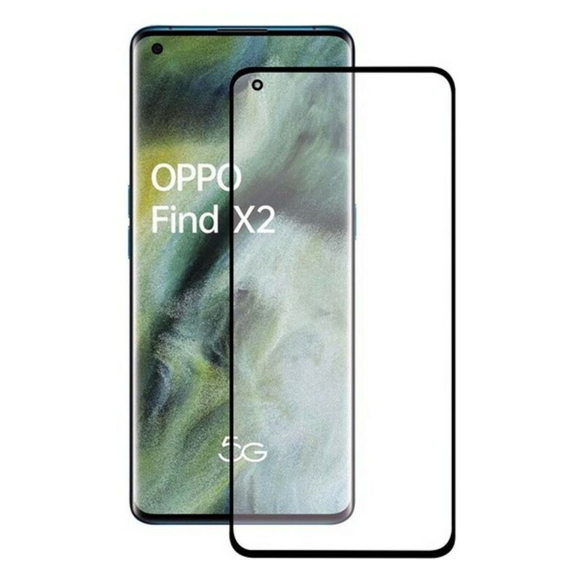 Bildschirmschutz aus Hartglas Oppo Find X2 KSIX Full Glue 3D