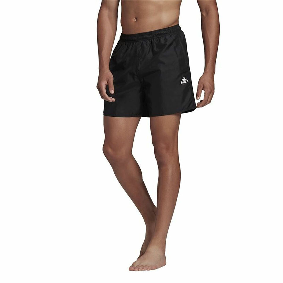 Miniaturbild: Herren Badehose Adidas  Solid  Schwarz
