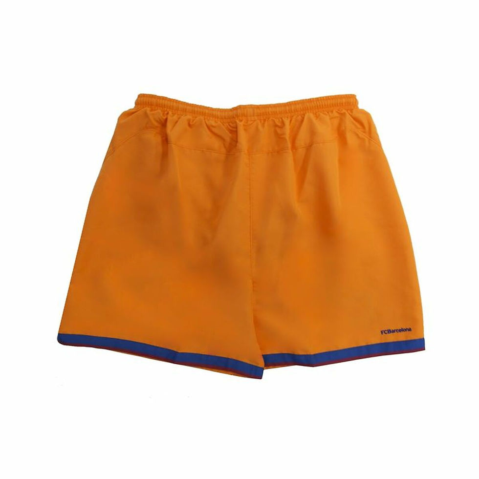 Miniaturbild: Sportshorts für Kinder Nike FC Barcelona Third Kit 07/08 Fussball Orange
