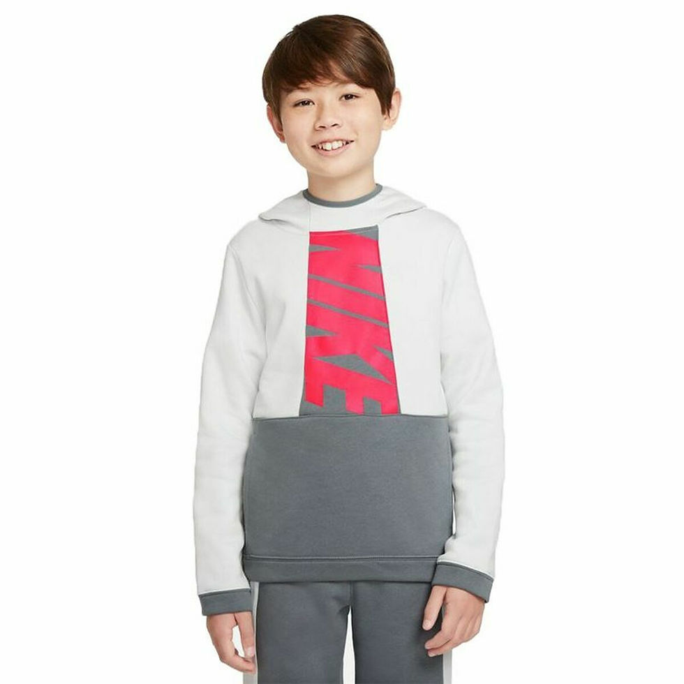 Miniaturbild: Jungen Sweater mit Kapuze Nike Sportswear Amplify Dunkelgrau