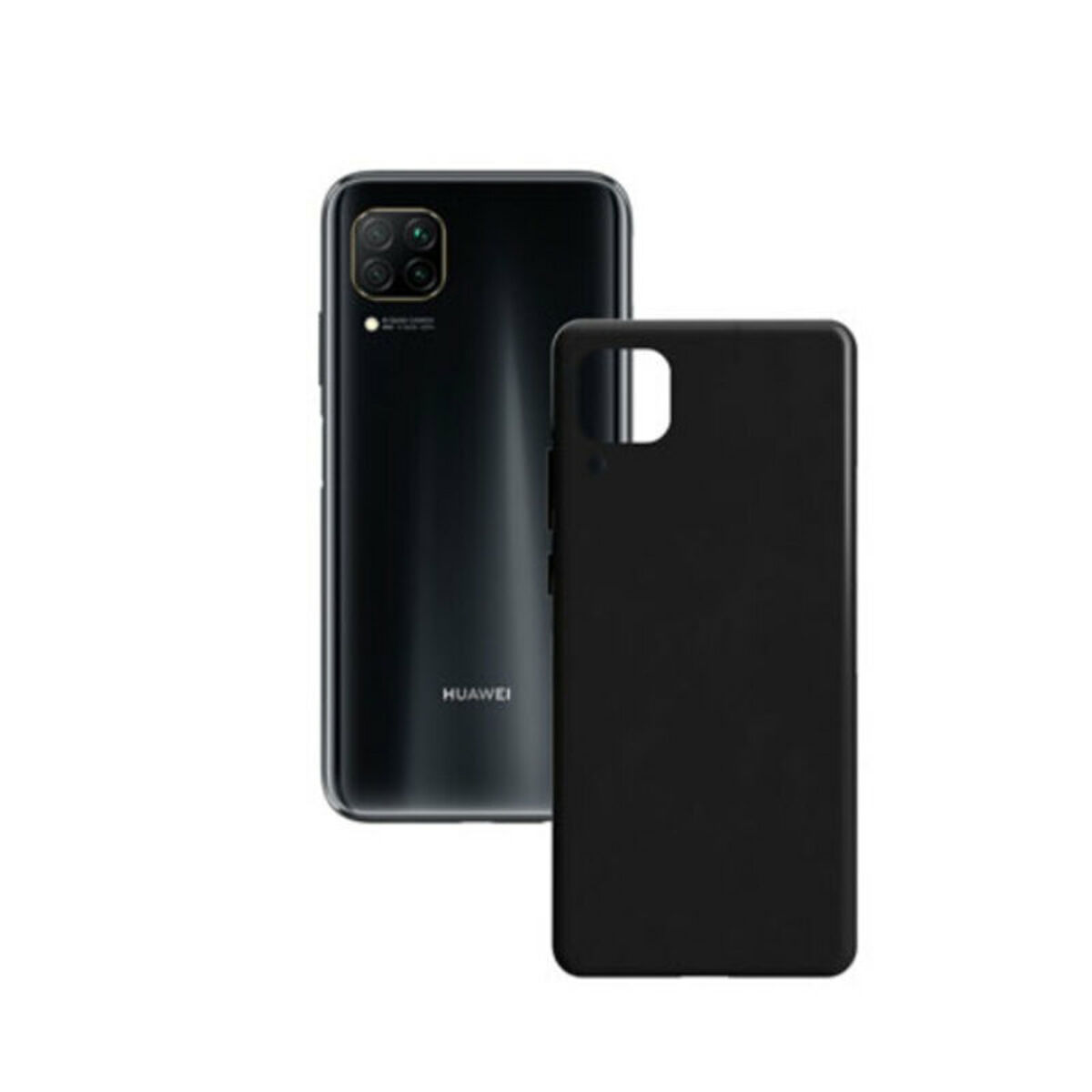 Handyhülle Huawei P40 Lite Contact Silk TPU Schwarz
