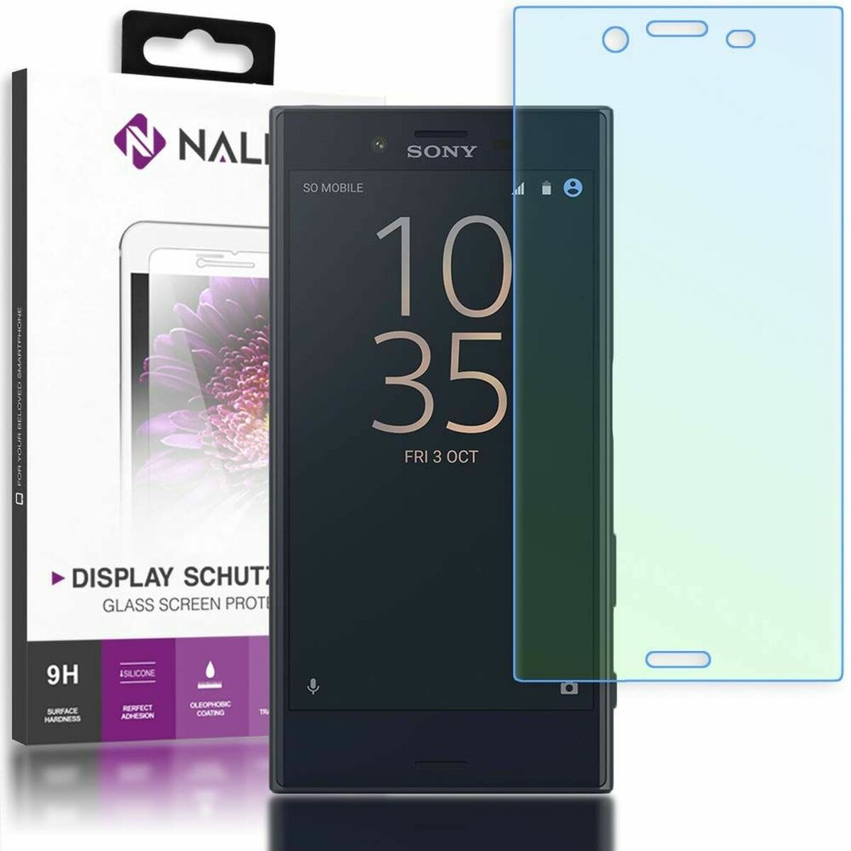 Bildschirmschutz Nalia 2 Sony Xperia X Verre trempé (Restauriert A)