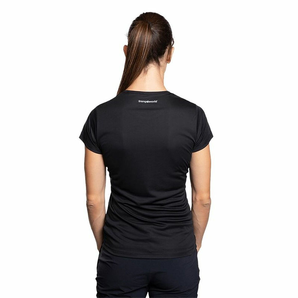 Miniaturbild: Damen Kurzarm-T-Shirt Trangoworld Zalabi Berg Schwarz