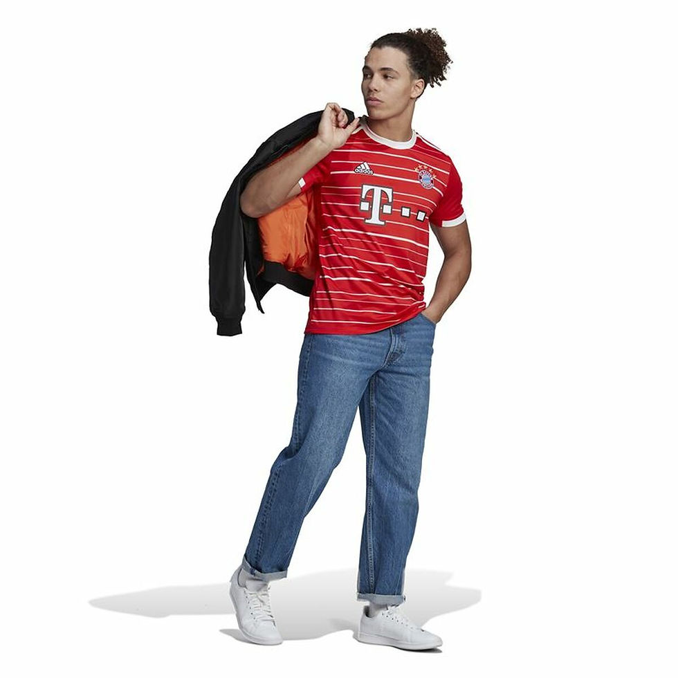 Miniaturbild: Kurzärmiges Fußball T-Shirt für Männer Adidas FC Bayern 22/23 Home