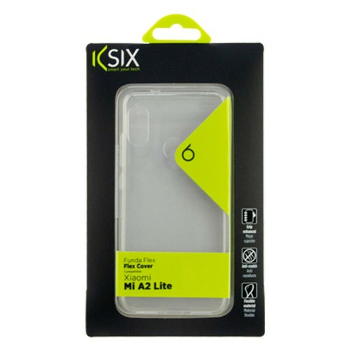 Handyhülle Xiaomi Mi A2 Lite KSIX Flex Durchsichtig