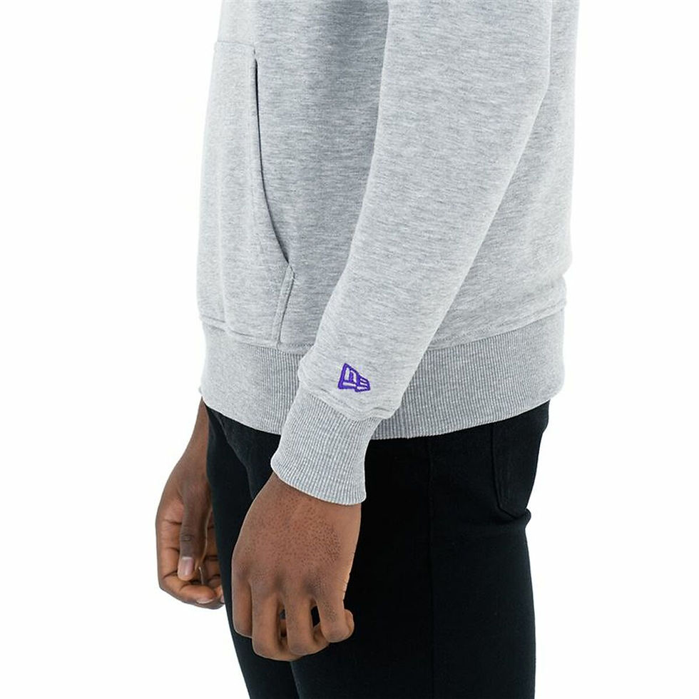 Miniaturbild: Unisex Sweater mit Kapuze New Era LA Lakers Grau