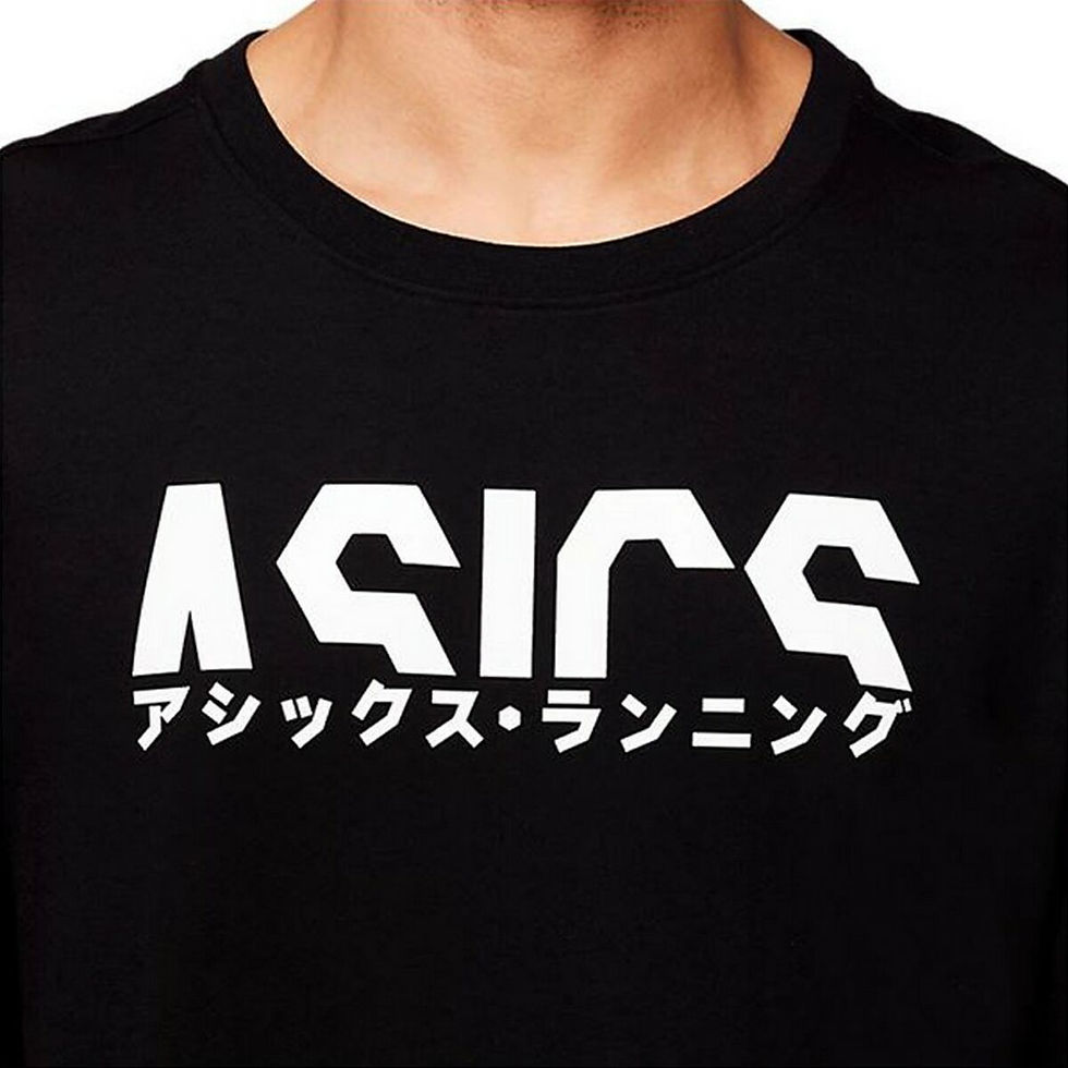 Miniaturbild: Herren Kurzarm-T-Shirt Asics Katakana Schwarz