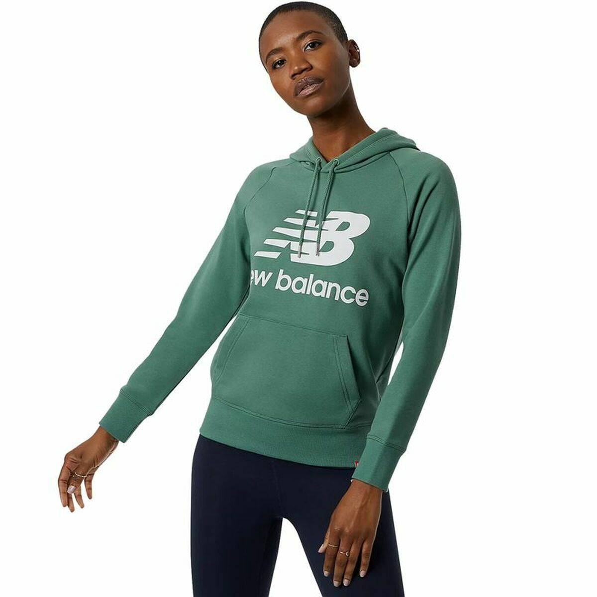 Damen Sweater mit Kapuze New Balance grün