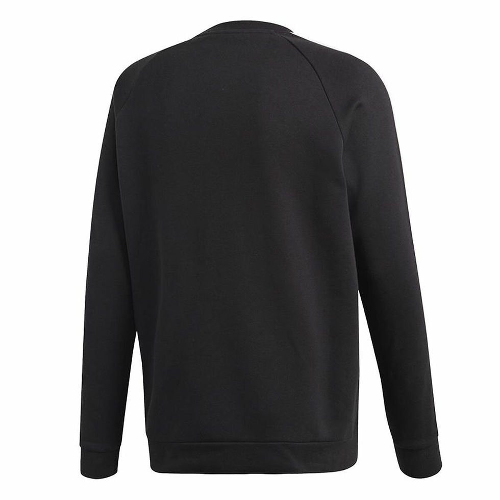 Miniaturbild: Herren Sweater ohne Kapuze Adidas 3 stripes Schwarz
