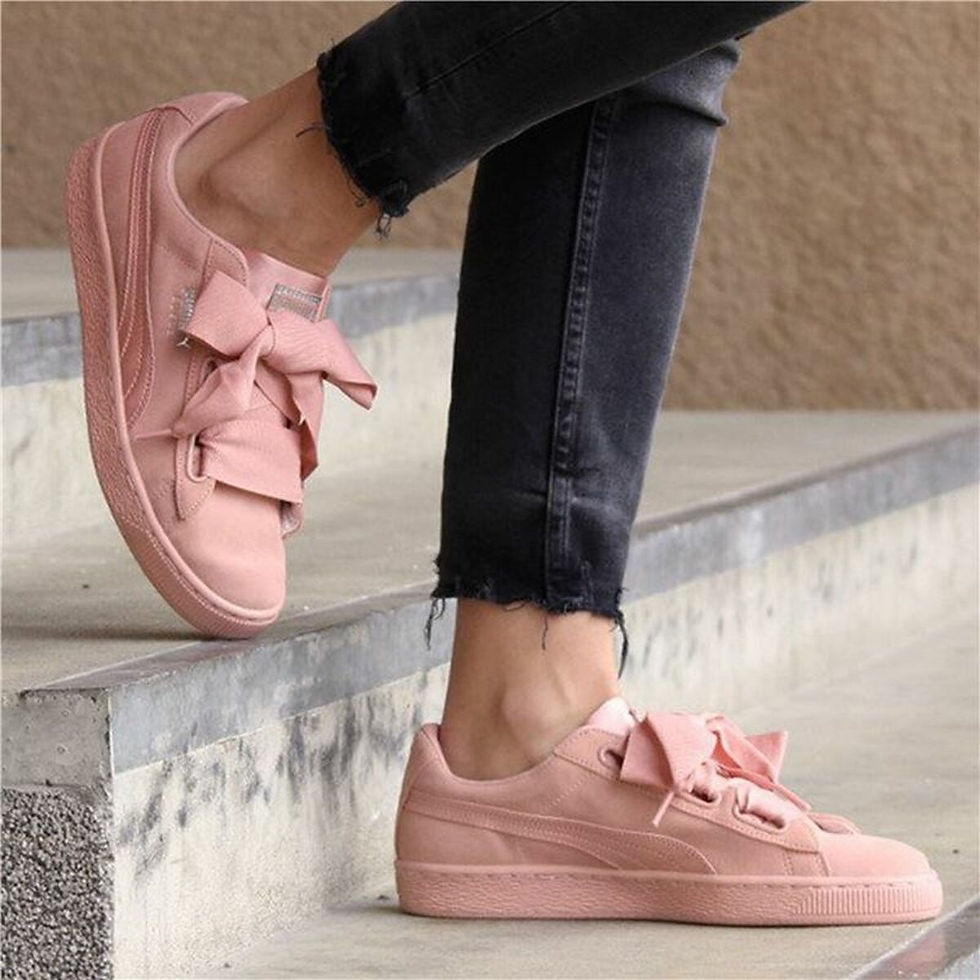 Miniaturbild: Laufschuhe für Damen Puma Suede Heart Ep Gelb
