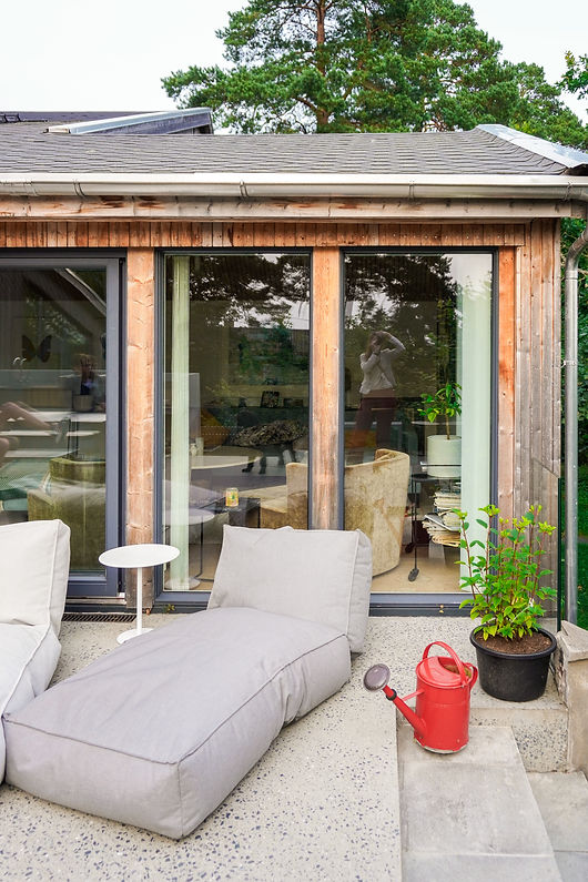 Terrasse Terrasso Designmøbler Grånet kledning