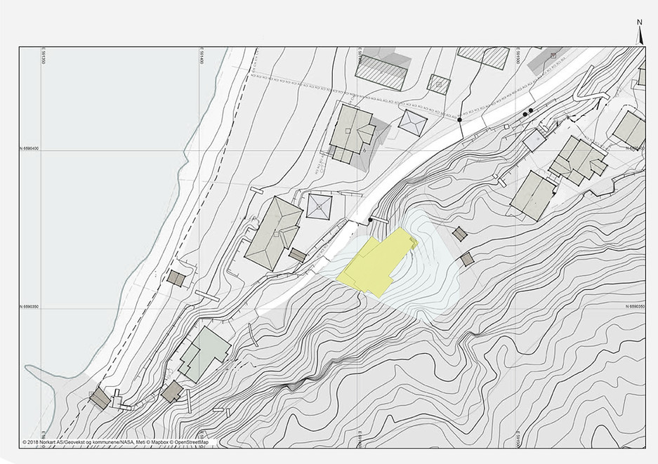 Situasjonsplan Jeløy Arkitekttegnet tomannsbolig Design Sjøutsikt