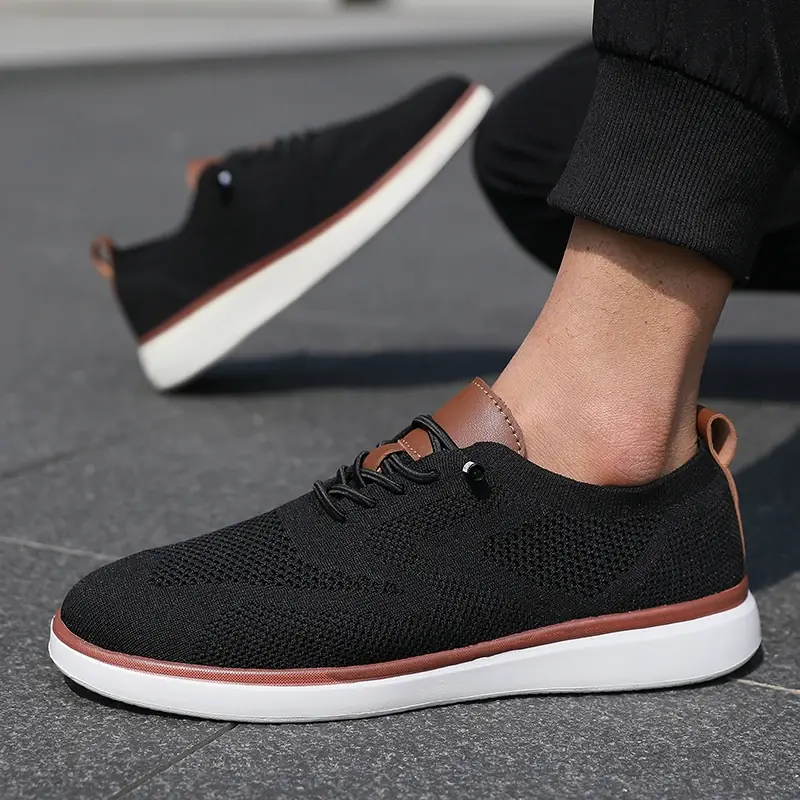 Miniatura: Men's Sliding Shoes Mesh Sports Shoe Loafers, Anti Slip Shoe Low Cut Casual