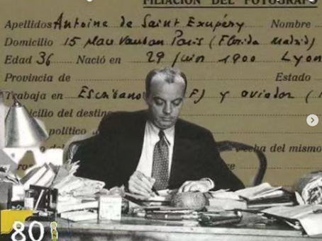 O jornalista e correspondente Saint-Exupéry
