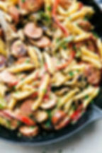 Creamy Cajun Chicken and Sausage Pasta