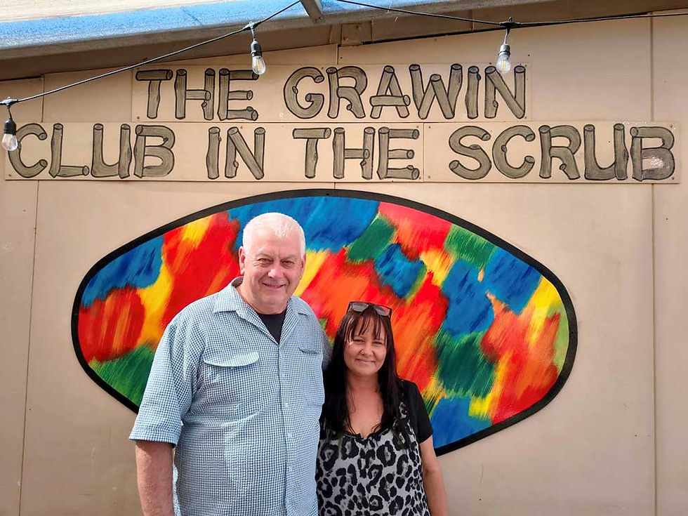There’s a friendly new team managing Grawin’s Club in the Scrub with Peter Cook appointed Secretary Manager, joining Alisha Innes, who has taken on the role of Bar Manager. Photo contributed