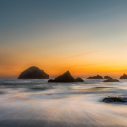 Bandon Beach Golden Sunset