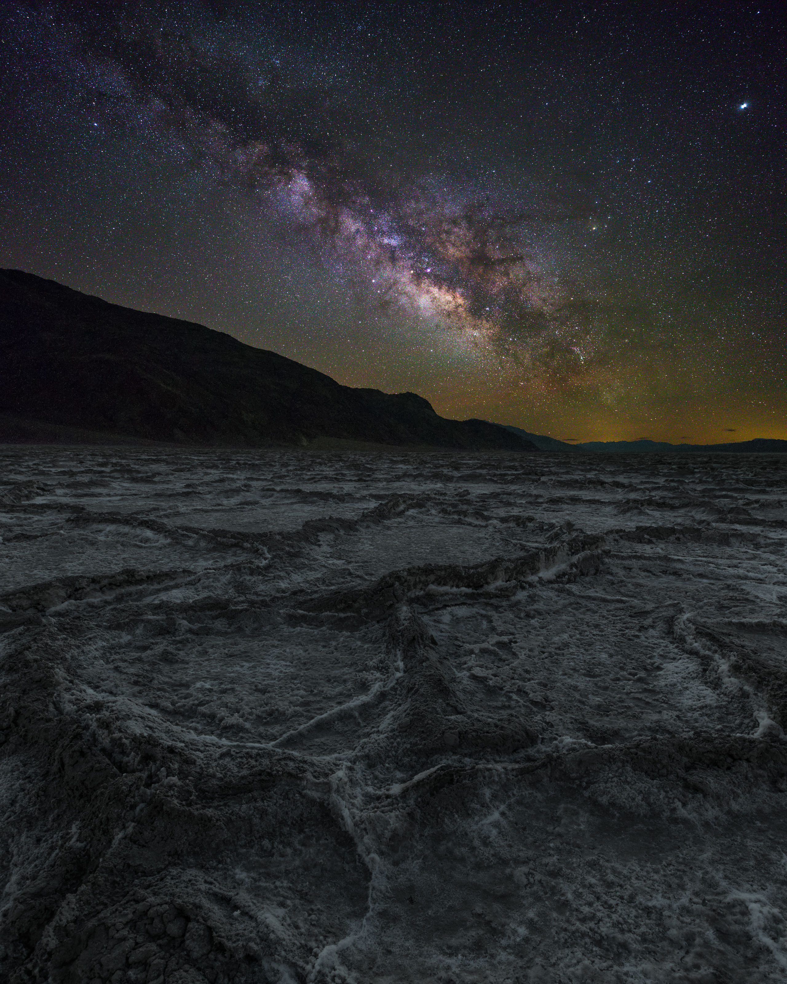 Badwater Basin and Milky Way (Death Valley N.P.)