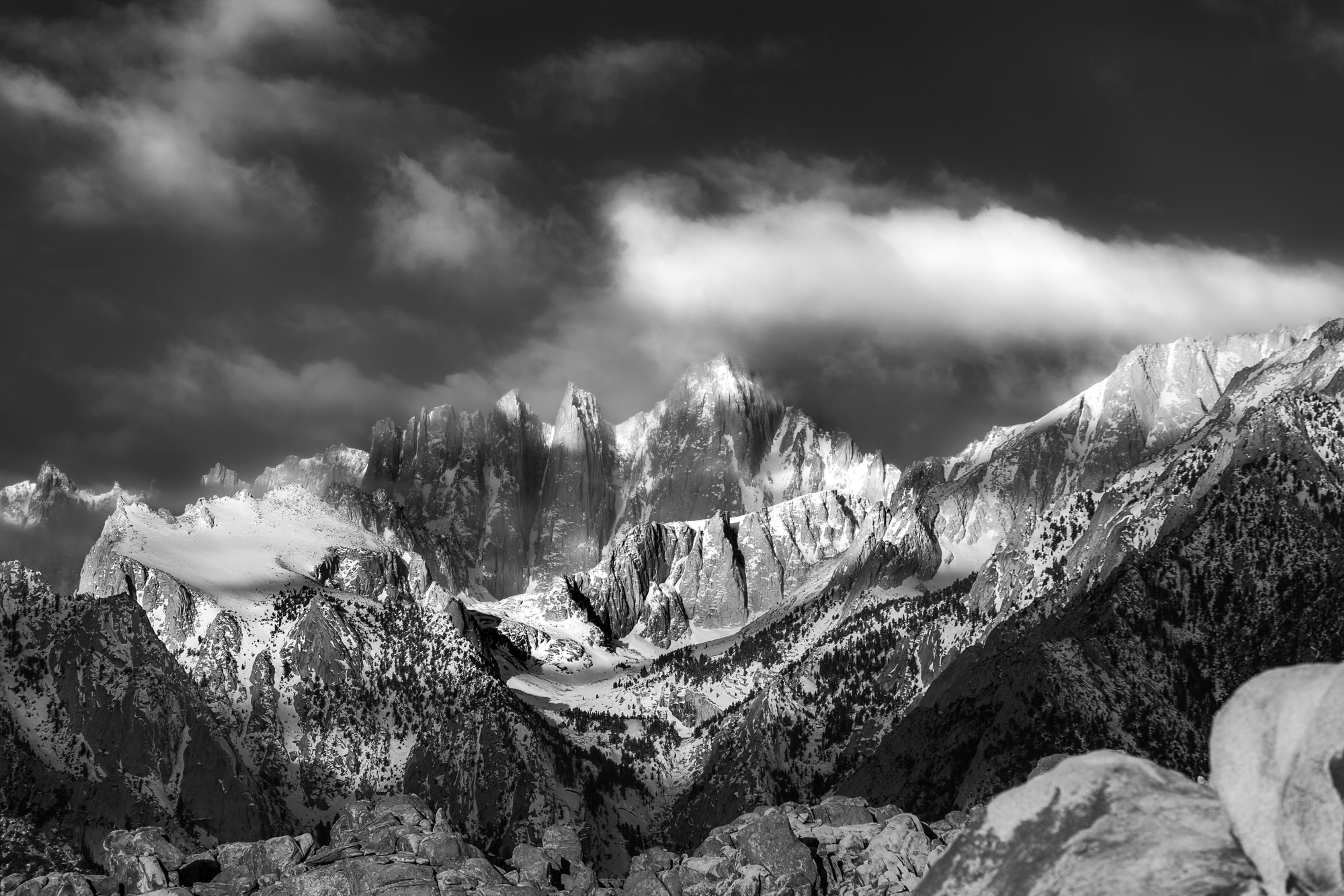 Mount Whitney Clearing Storm