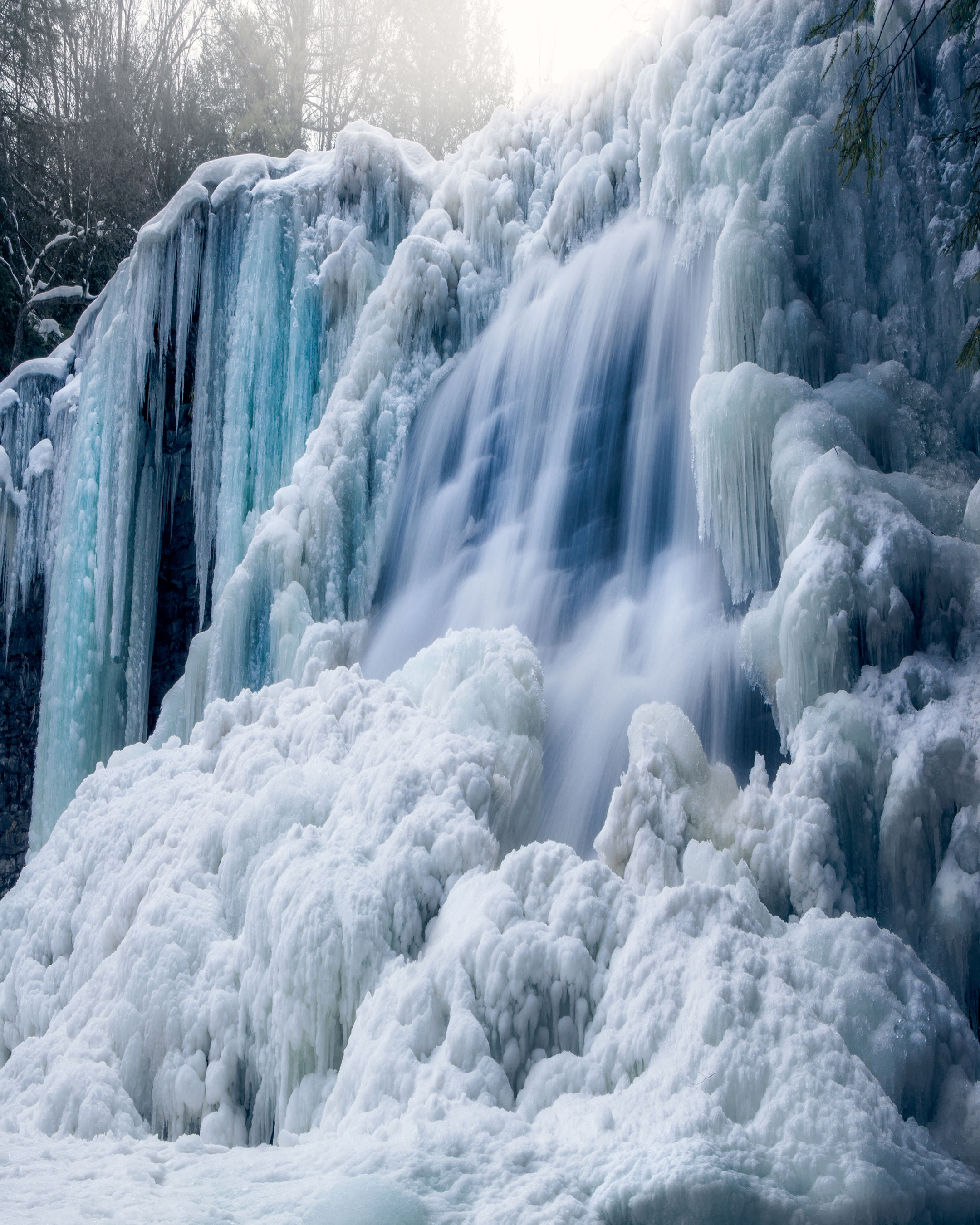 Frozen Waterfall Window