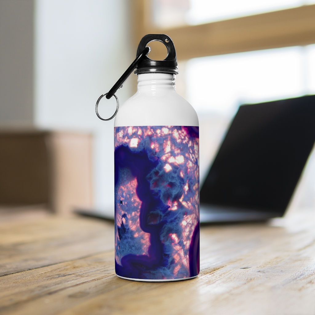 Amethyst Agate Stainless Steel Water Bottle