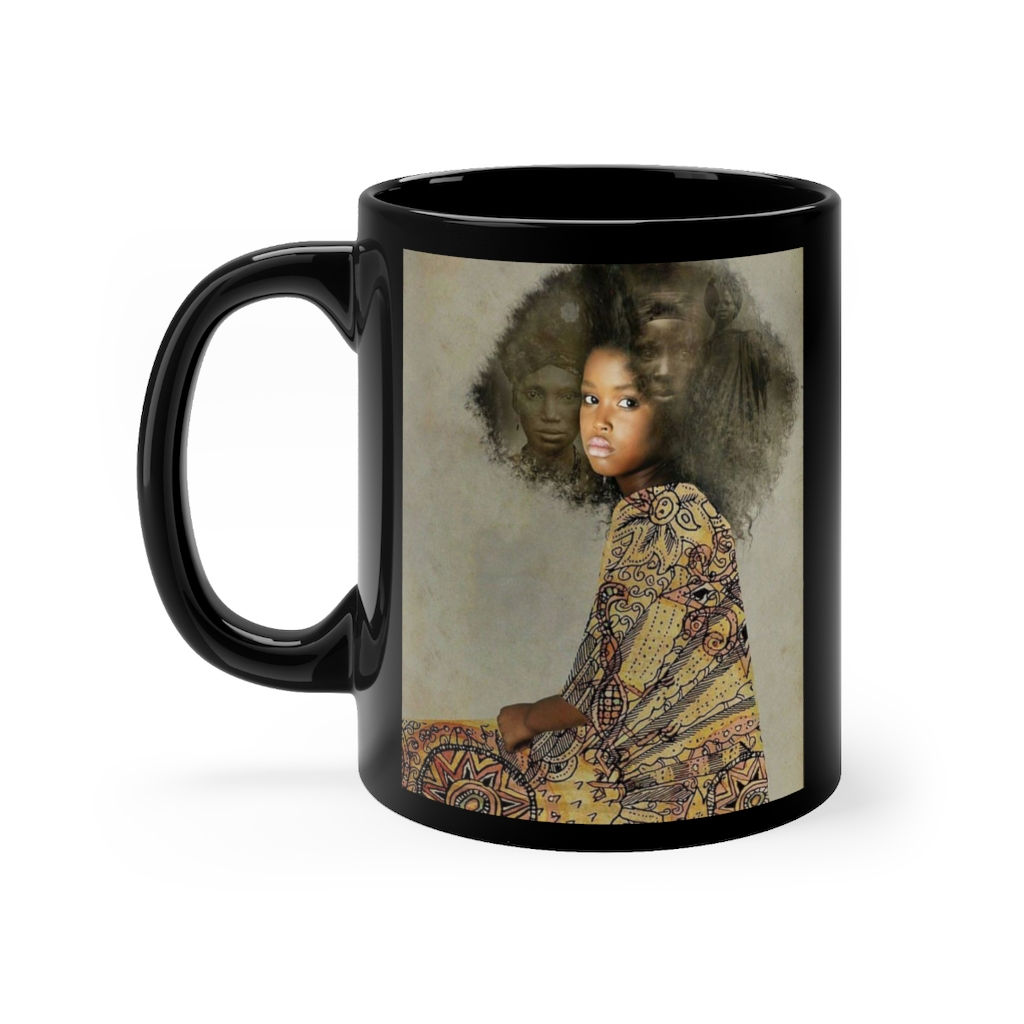 Beauty is Her Name - Black mug 11oz