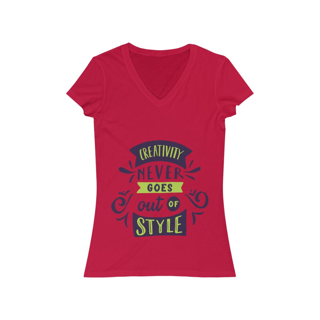 Creativity - Women's Jersey Short Sleeve V-Neck Tee