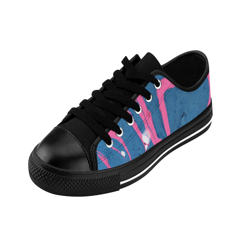 Marblelized Blue & Pink Women's Sneakers
