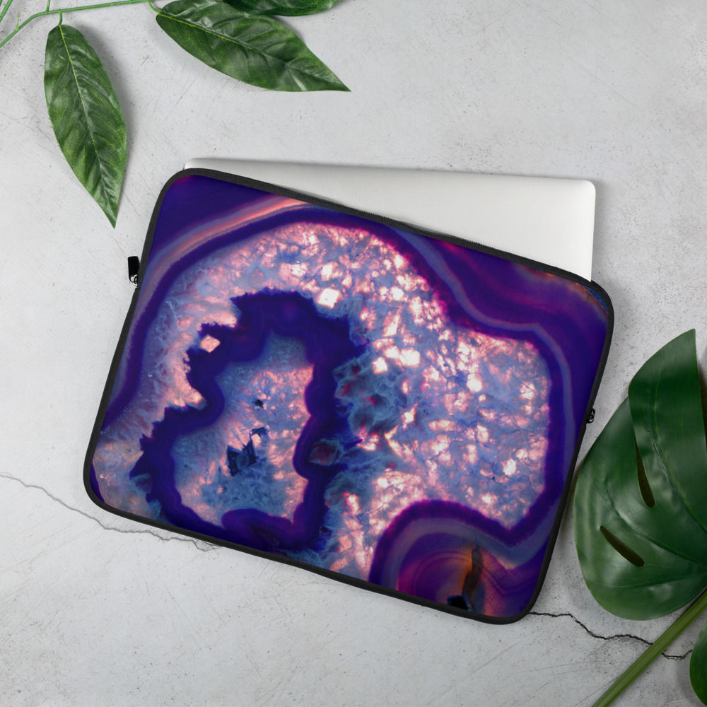 Amethyst Agate Laptop Sleeve