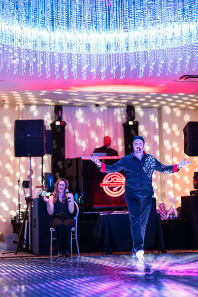 Montreal magician performing a luxury stage magic show for a corporate audience