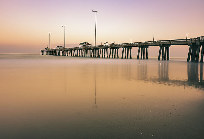 Jennette's Pier at sunset