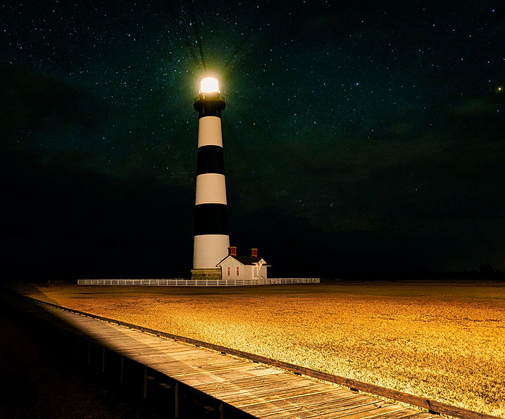 Bodie Island Lighthouse astral photography