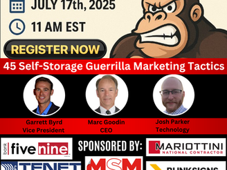 Webinar: The Power of Guerrilla Marketing in Self-Storage: 45 Proven Tactics That Drive Big Results