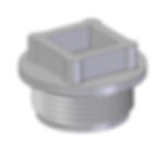 Injection moulded BSP threaded driver plug for fitting Indac bsp spinwelds