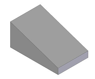 Water storage Tank Angled rotomoulded from polyethylene plastic
