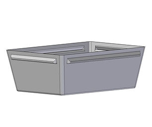 Utility Bin 8 litre rotomoulded from polyetylene plastic