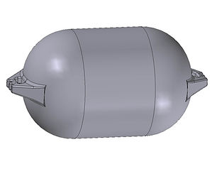 Mussel Float 333 rotomoulded from uv stabilised polyethylene